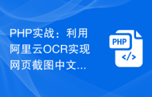 PHP实战：利用阿里云OCR实现网页截图中文字识别