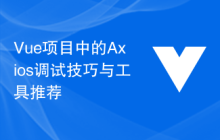 Vue项目中的Axios调试技巧与工具推荐