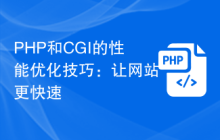 PHP和CGI的性能优化技巧：让网站更快速