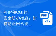 PHP和CGI的安全防护措施：如何防止网站被黑客攻击