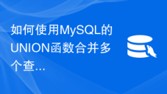 Comment combiner plusieurs résultats de requête à l'aide de la fonction UNION de MySQL