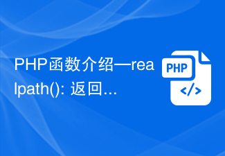 PHP 関数の概要 - realpath(): 絶対パスを返します