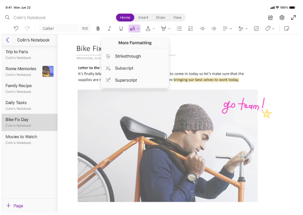 Microsoft plans to open new OneNote features for iPad to all users in August