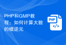 PHP和GMP教程：如何计算大数的模逆元