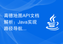 高德地图API文档解析：Java实现路径导航的转向引导功能