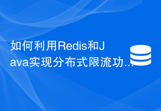 Cara menggunakan Redis dan Java untuk melaksanakan fungsi mengehadkan semasa yang diedarkan