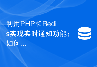 利用PHP和Redis實現即時通知功能：如何處理用戶訊息