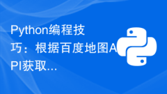 Python programming skills: How to obtain POI classification information based on Baidu Map API