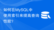 如何在MySQL中使用索引来提高查询性能？