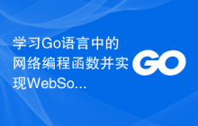 学习Go语言中的网络编程函数并实现WebSocket服务器实时通信？