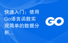 快速入门：使用Go语言函数实现简单的数据分析功能