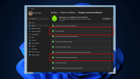 microsoft将使您更轻松地监控 windows 11 中的电池使用情况