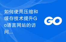 如何使用压缩和缓存技术提升Go语言网站的访问速度？