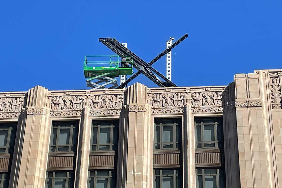 马斯克在旧金山总部私自安装巨型“X”标志，房东或将面临罚款问题