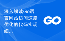 深入解读Go语言网站访问速度优化的代码实现细节