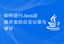 如何进行Java功能开发的日志记录与审计