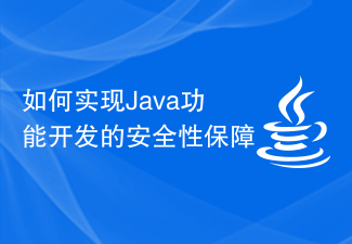 如何實現Java功能開發的安全性保障