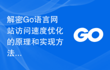 解密Go语言网站访问速度优化的原理和实现方法