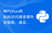 将Python网站的访问速度提升至极致，满足用户快速访问需求的挑战。