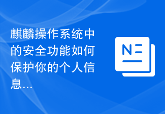 麒麟作業系統中的安全功能如何保護你的個人資訊？