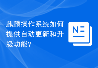 Kirin OS는 어떻게 자동 업데이트 및 업그레이드 기능을 제공합니까?