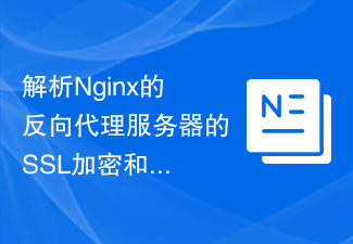 Nginx 역방향 프록시 서버의 SSL 암호화 및 인증서 관리 구현 세부 사항을 분석합니다.