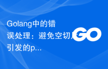 Golang中的错误处理：避免空切片引发的panic