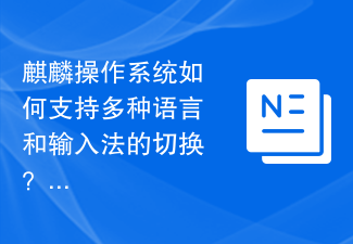 Kirin OS は複数の言語と入力方法の切り替えをどのようにサポートしていますか?