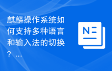 麒麟操作系统如何支持多种语言和输入法的切换?