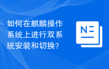 如何在麒麟操作系统上进行双系统安装和切换?