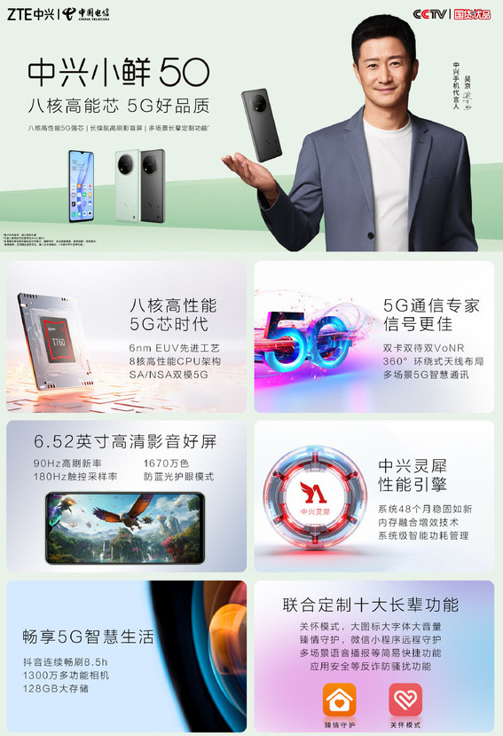 Uncover the top ten special features of ZTE Xiaoxian 50 specially customized for elderly users!