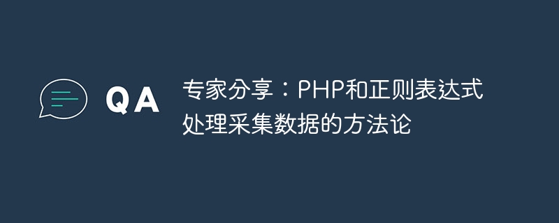 전문가 공유: PHP 및 정규식을 사용하여 수집된 데이터를 처리하는 방법론