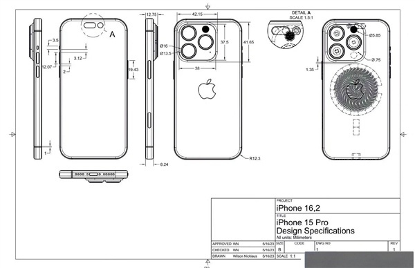 探秘iPhone 15设计蓝图：USB-C接口抢眼亮相