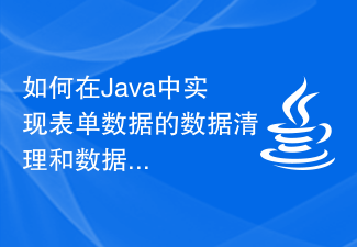 如何在Java中實現表單資料的資料清理和資料遷移？