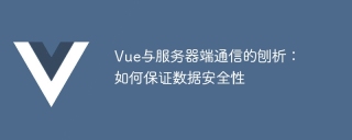Vue与服务器端通信的刨析:如何保证数据安全性