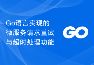 Permintaan perkhidmatan mikro cuba semula dan fungsi pemprosesan tamat masa dilaksanakan dalam bahasa Go
