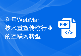 Use WebMan technology to reshape the Internet transformation of traditional industries