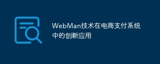 WebMan技术在电商支付系统中的创新应用