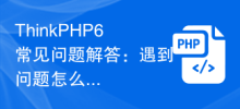 ThinkPHP6 FAQ: What should I do if I encounter a problem?