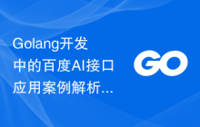 Golang开发中的百度AI接口应用案例解析