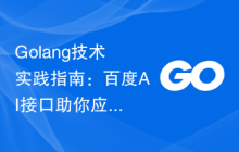 Golang技术实践指南：百度AI接口助你应对开发挑战