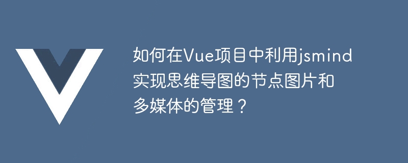 jsmind를 사용하여 Vue 프로젝트의 마인드맵에서 노드 그림과 멀티미디어를 관리하는 방법은 무엇입니까?