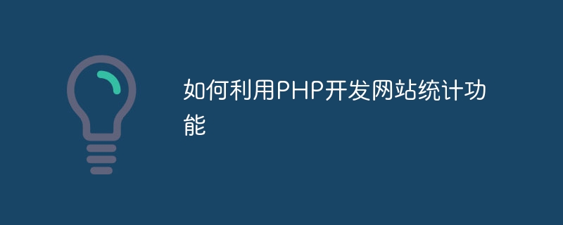 如何利用PHP开发网站统计功能