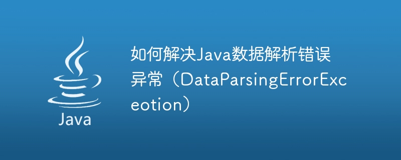 如何解决Java数据解析错误异常（DataParsingErrorExceotion）