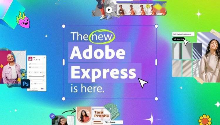 Alat penyuntingan imej AI Adobe Express berada dalam talian