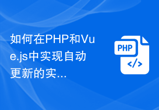 自動的に更新されるリアルタイム統計グラフを PHP と Vue.js で実装する方法