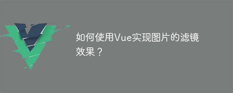 如何使用Vue實現圖片的濾鏡效果？