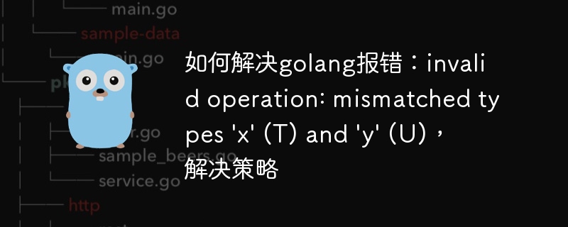 如何解决golang报错：invalid operation: mismatched types \'x\' (T) and \'y\' (U)，解决策略