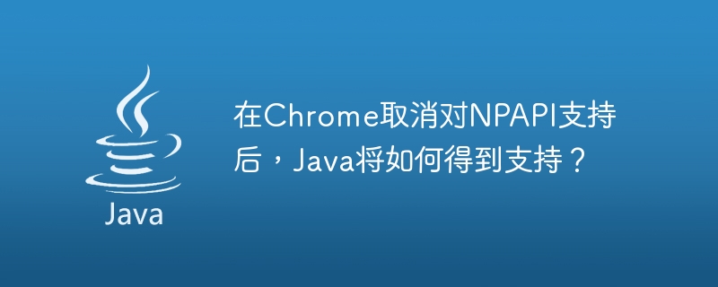 Chrome이 NPAPI에 대한 지원을 제거한 후 Java는 어떻게 지원되나요?