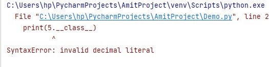 SyntaxErrorを発生させずにPythonで整数リテラルプロパティを取得する方法は?